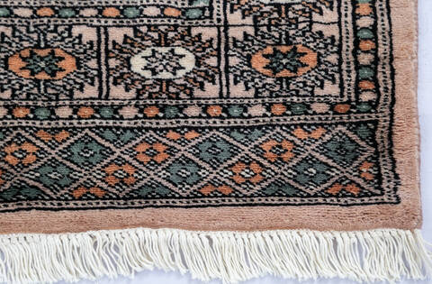 Bokhara Beige Runner Hand Knotted 24 X 62 Area Rug 301-145691 Image 4