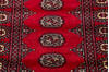 Bokhara Red Runner Hand Knotted 26 X 120  Area Rug 700-145692 Thumb 3