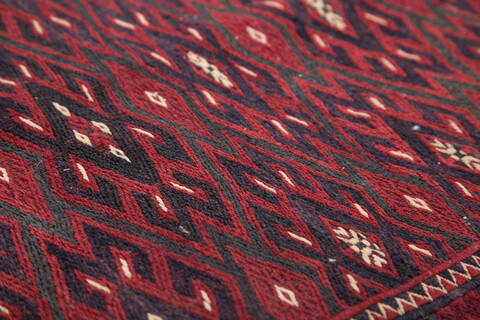 Kilim Red Runner Hand Knotted 67 X 122 Area Rug 700-145693 Image 6