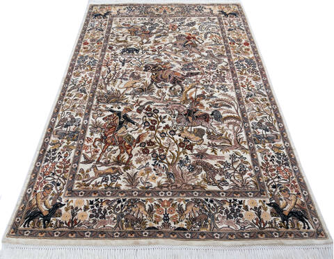 Pak-Persian White Hand Knotted 46 X 73 Area Rug 700-145696 Image 1