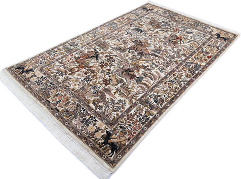Pak-Persian White Hand Knotted 46 X 73 Area Rug 700-145696 Image 2
