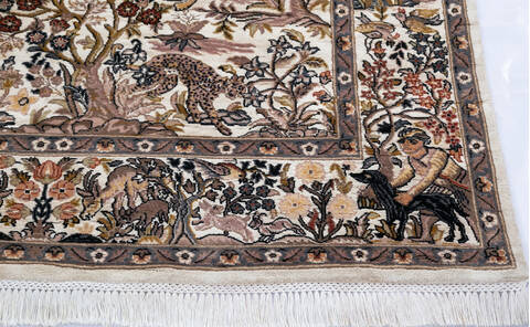 Pak-Persian White Hand Knotted 46 X 73 Area Rug 700-145696 Image 4
