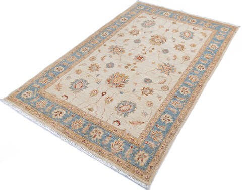 Chobi Beige Hand Knotted 310 X 60 Area Rug 700-145701 Image 2