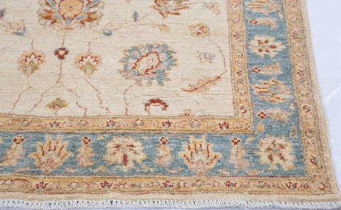 Chobi Beige Hand Knotted 310 X 60 Area Rug 700-145701 Image 4