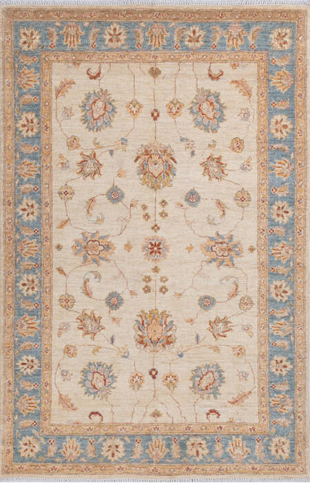 Chobi Beige Hand Knotted 310 X 60 Area Rug 700-145701 Image 0
