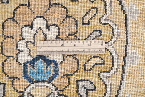 Chobi Yellow Runner Hand Knotted 26 X 97 Area Rug 700-145705 Image 6
