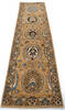 Chobi Yellow Runner Hand Knotted 26 X 97 Area Rug 700-145705 Thumb 1