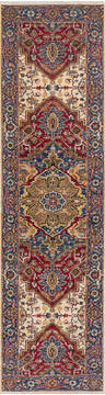 Chobi Red Runner Hand Knotted 2'8" X 9'9"  Area Rug 700-145707