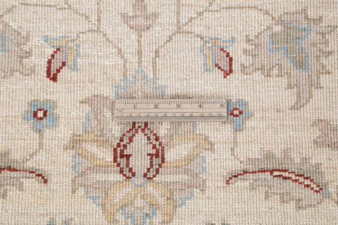 Chobi Beige Runner Hand Knotted 26 X 145 Area Rug 700-145708 Image 6