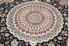 Pak-Persian Black Round Hand Knotted 92 X 92  Area Rug 700-145709 Thumb 2