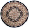 Pak-Persian Black Round Hand Knotted 92 X 92  Area Rug 700-145709 Thumb 0