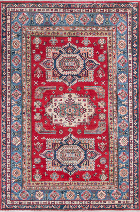 Kazak Red Hand Knotted 55 X 82 Area Rug 700-145712 Image 0