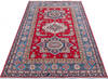 Kazak Red Hand Knotted 55 X 82 Area Rug 700-145712 Thumb 1