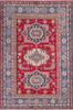Kazak Red Hand Knotted 55 X 82  Area Rug 700-145712 Thumb 0