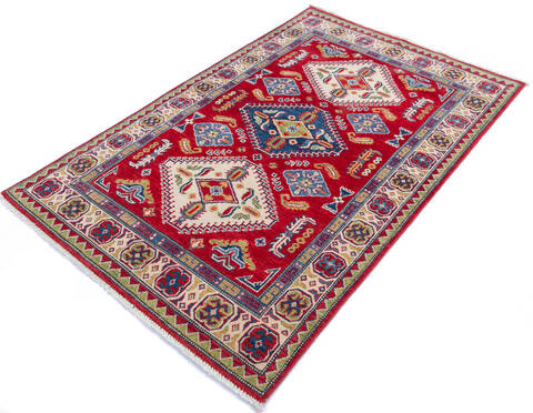 Kazak Red Hand Knotted 311 X 60 Area Rug 700-145713 Image 2