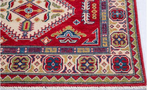Kazak Red Hand Knotted 311 X 60 Area Rug 700-145713 Image 4