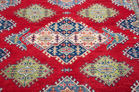 Kazak Red Hand Knotted 57 X 77 Area Rug 700-145715 Image 3