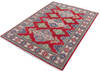 Kazak Red Hand Knotted 57 X 77  Area Rug 700-145715 Thumb 2