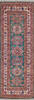 Kazak Green Runner Hand Knotted 27 X 73  Area Rug 700-145719 Thumb 0