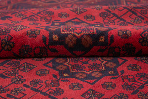 Khan Mohammadi Red Hand Knotted 50 X 68 Area Rug 700-145722 Image 5