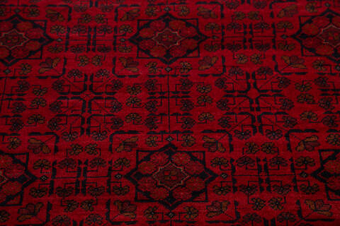 Khan Mohammadi Red Hand Knotted 411 X 66 Area Rug 100-145723 Image 3