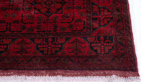 Khan Mohammadi Red Hand Knotted 411 X 66 Area Rug 100-145723 Image 4