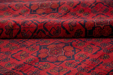 Khan Mohammadi Red Hand Knotted 411 X 66 Area Rug 100-145723 Image 5