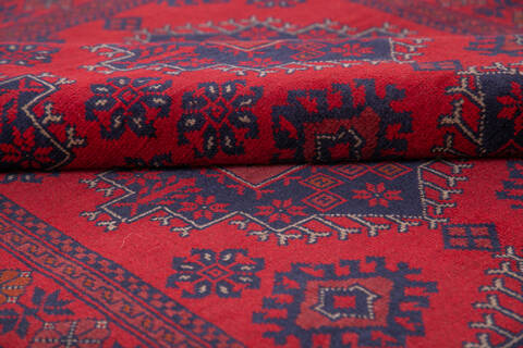 Khan Mohammadi Red Hand Knotted 42 X 64 Area Rug 700-145729 Image 5