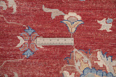 Chobi Red Hand Knotted 100 X 135 Area Rug 700-145730 Image 6
