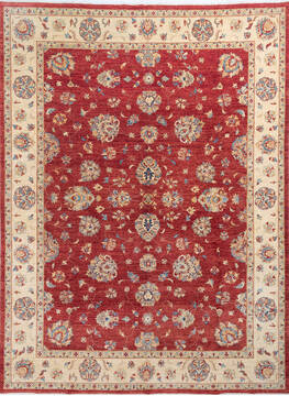 Chobi Red Hand Knotted 10'0" X 13'5"  Area Rug 700-145730