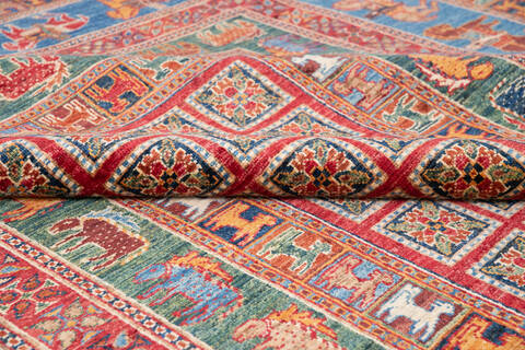 Chobi Red Hand Knotted 68 X 96 Area Rug 700-145733 Image 5