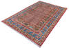 Chobi Red Hand Knotted 68 X 96 Area Rug 700-145733 Thumb 2