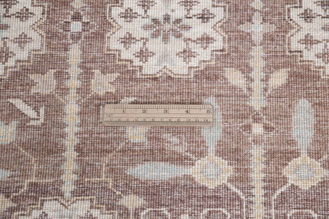 Chobi Brown Hand Knotted 80 X 101 Area Rug 700-145734 Image 6