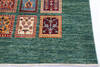 Chobi Green Hand Knotted 410 X 62  Area Rug 700-145736 Thumb 4