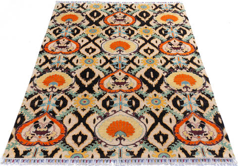 Chobi Yellow Hand Knotted 59 X 710 Area Rug 700-145737 Image 1