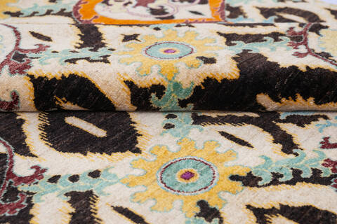 Chobi Yellow Hand Knotted 59 X 710 Area Rug 700-145737 Image 5