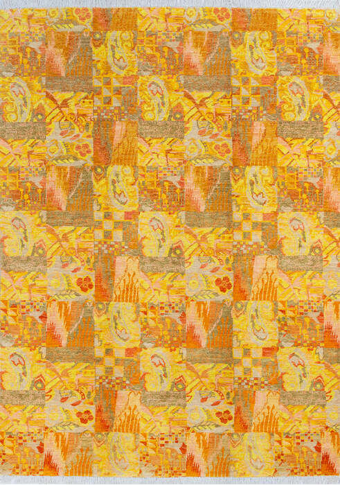 Chobi Yellow Hand Knotted 62 X 86 Area Rug 700-145738 Image 0