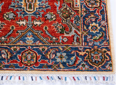 Chobi Red Runner Hand Knotted 29 X 911 Area Rug 700-145748 Image 4
