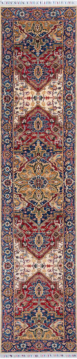 Chobi Red Runner Hand Knotted 29 X 911 Area Rug 700-145748 Image 0