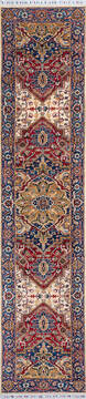 Chobi Red Runner Hand Knotted 2'9" X 9'11"  Area Rug 700-145748