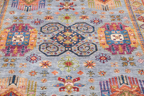 Chobi Grey Hand Knotted 55 X 710 Area Rug 700-145752 Image 3