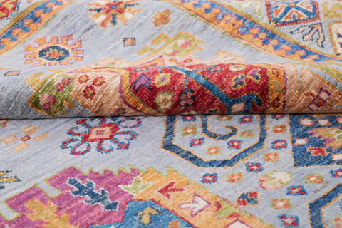 Chobi Grey Hand Knotted 55 X 710 Area Rug 700-145752 Image 5