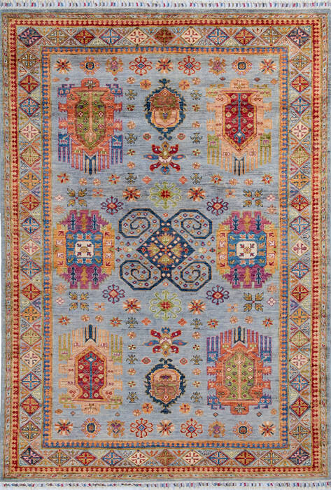 Chobi Grey Hand Knotted 55 X 710 Area Rug 700-145752 Image 0