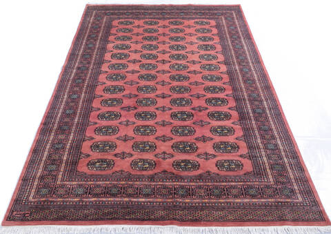 Bokhara Red Hand Knotted 68 X 100 Area Rug 700-145756 Image 1