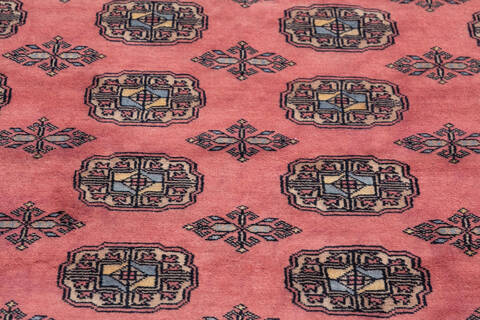 Bokhara Red Hand Knotted 68 X 100 Area Rug 700-145756 Image 3