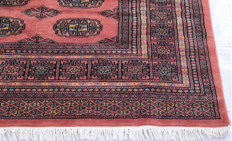 Bokhara Red Hand Knotted 68 X 100 Area Rug 700-145756 Image 4