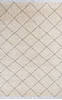 Moroccan White Hand Knotted 55 X 83  Area Rug 700-145758 Thumb 0