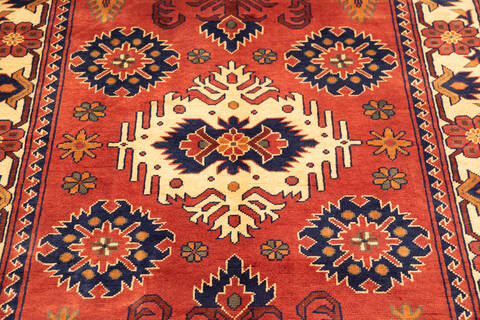Khan Mohammadi Red Hand Knotted 40 X 61 Area Rug 700-145769 Image 3