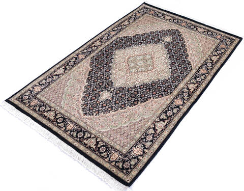 Pak-Persian Black Hand Knotted 40 X 65 Area Rug 700-145770 Image 2