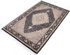 Pak-Persian Black Hand Knotted 40 X 65 Area Rug 700-145770 Thumb 2